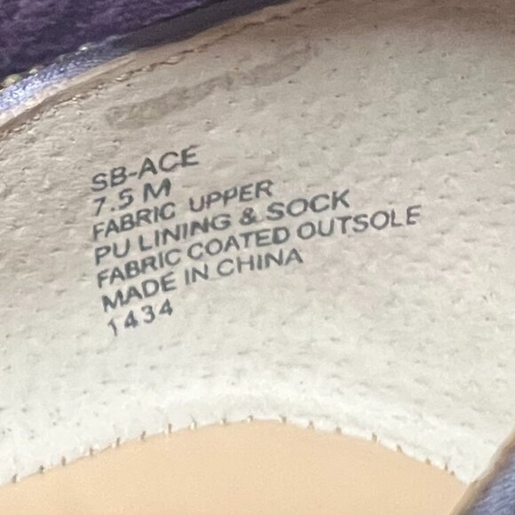 BETSEY JOHNSON | Purple Sparkly Ballet Flats | Size 7.5 - Picture 5 of 7